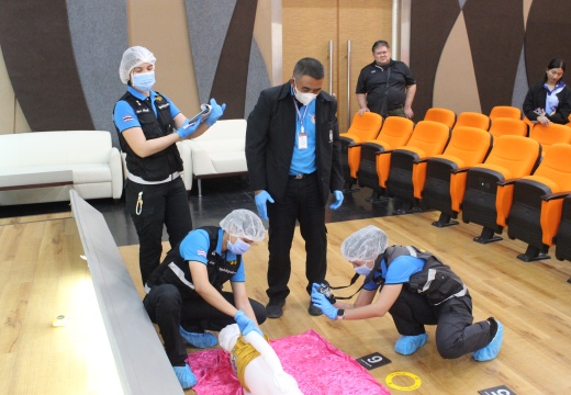 การฝึกอบรมเชิงปฏิบัติการหัวข้อการตรวจสถานที่เกิดเหตุ 24/10/2568