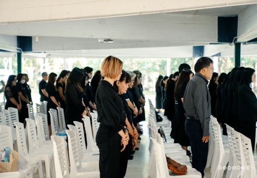 พิธีถวายความอาลัยและทำบุญตักบาตรเพื่อถวายเป็นพระราชกุศลฯ 10/11/2568